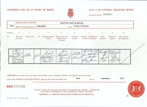 Whitehead, Ellen birth certificate 001