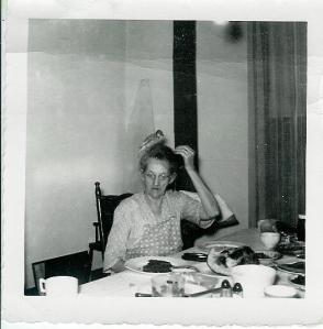 Gramma Sallie with Bird