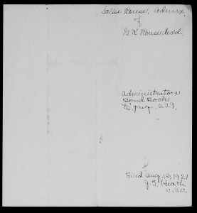 Rouse, Geo K NC Estate Files pg2